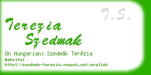 terezia szedmak business card